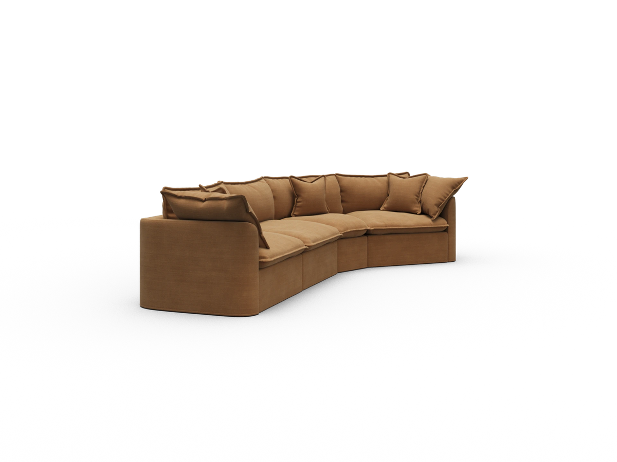 Tamarama Modular Sofa - 4 Sections / Extra Wide / Bronzed Aussie