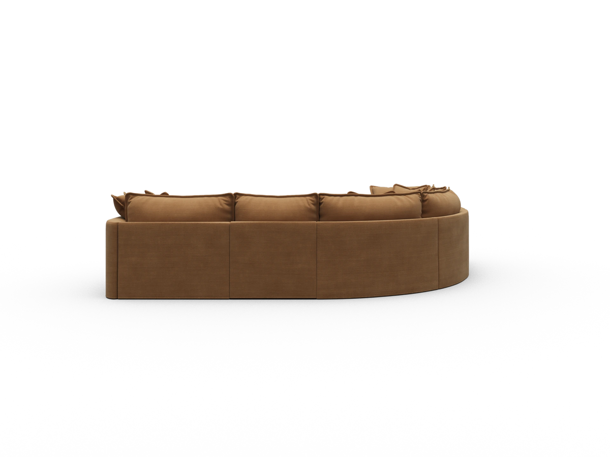 Tamarama Modular Sofa - 5 Sections with Chaise / Regular / Bronzed Aussie