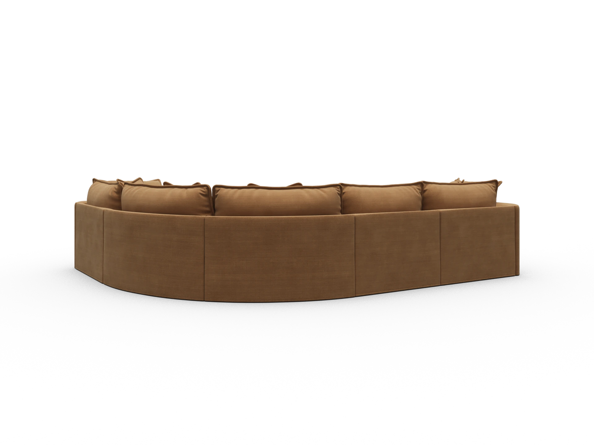 Tamarama Modular Sofa - 5 Sections with Chaise / Extra Wide / Bronzed Aussie