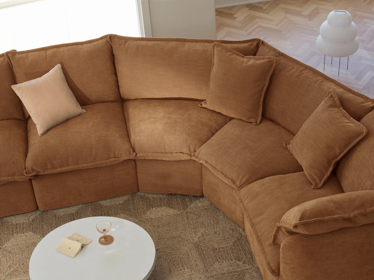 Tamarama Modular Sofa - 5 Sections / Regular / Bronzed Aussie