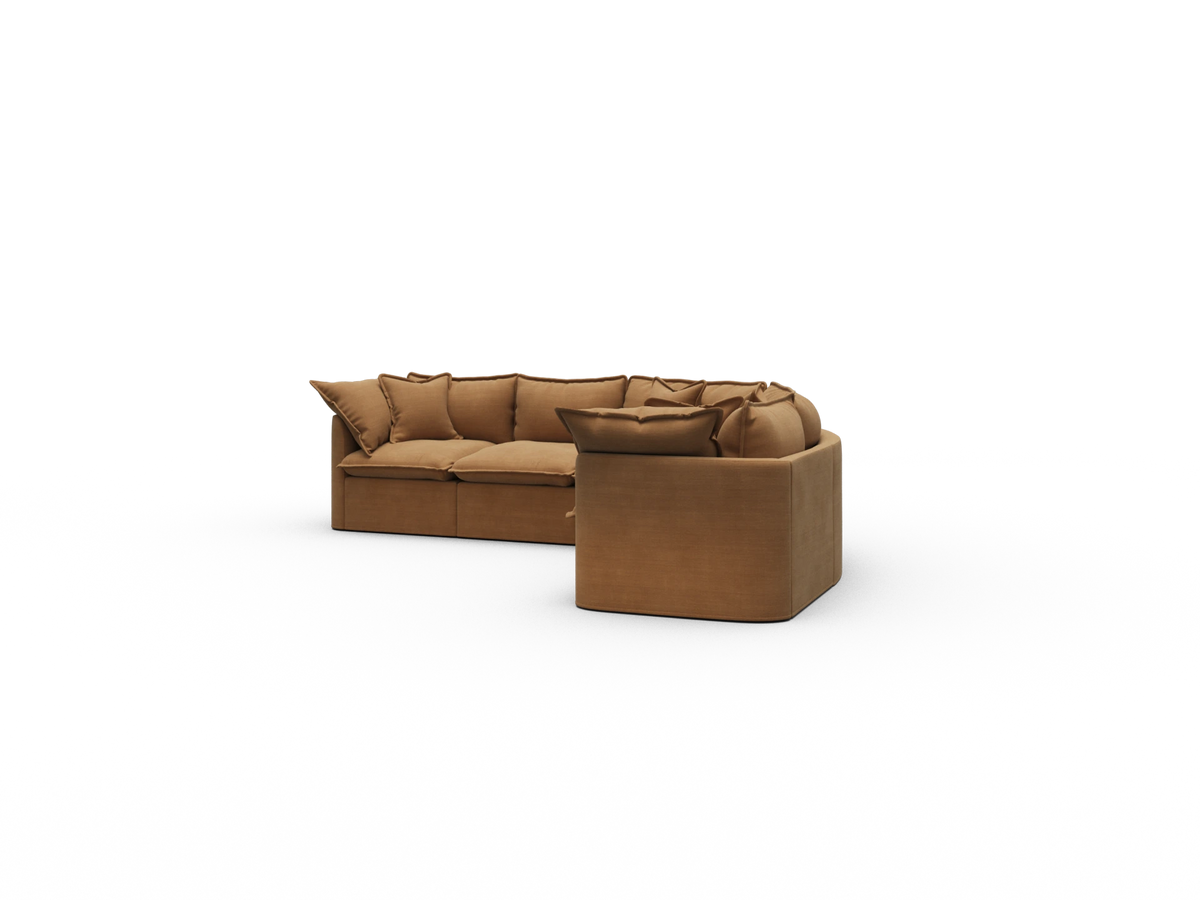 Tamarama Modular Sofa - 5 Sections / Regular / Bronzed Aussie