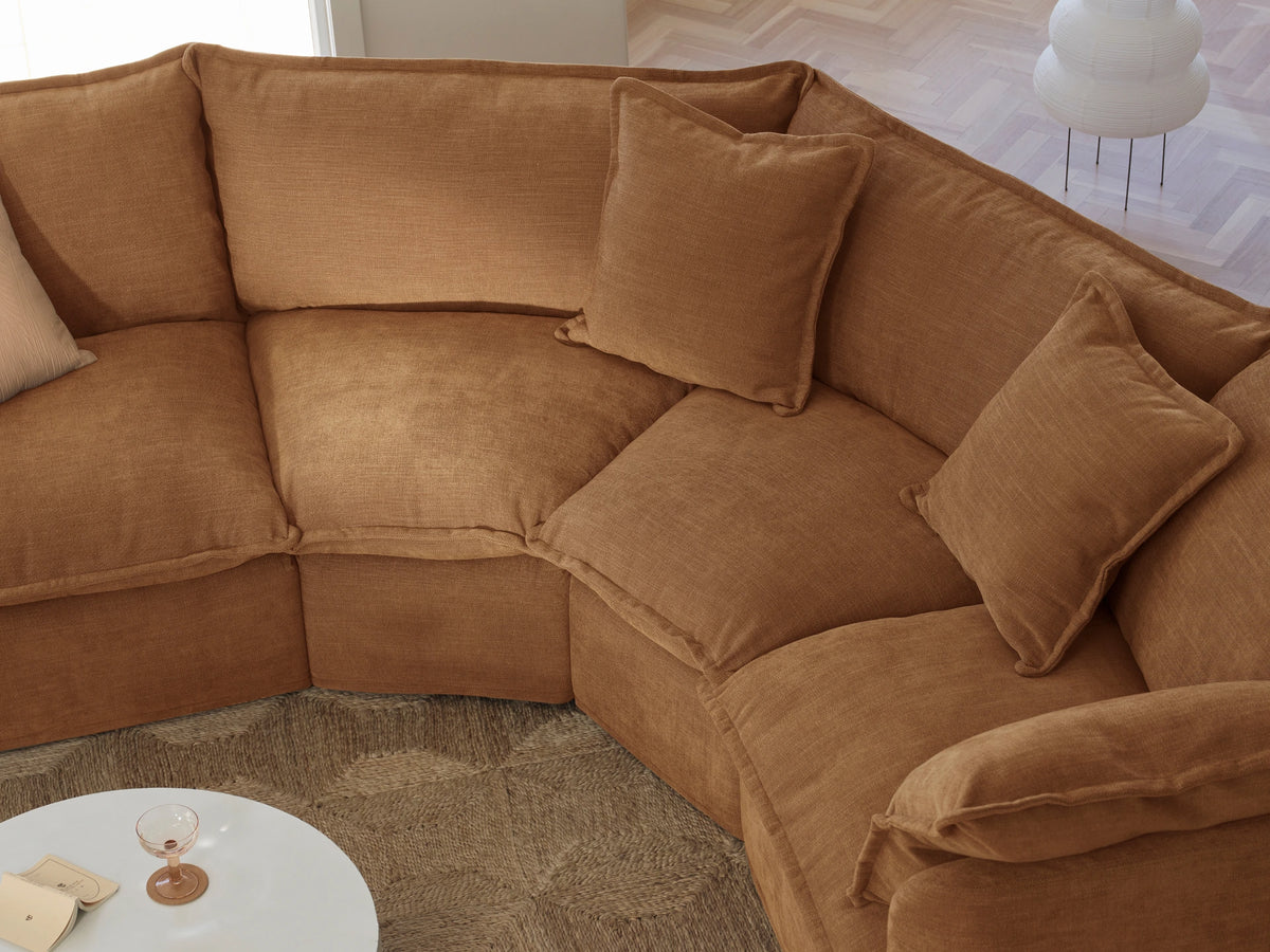 Tamarama Modular Sofa - 6 Sections / Regular / Bronzed Aussie