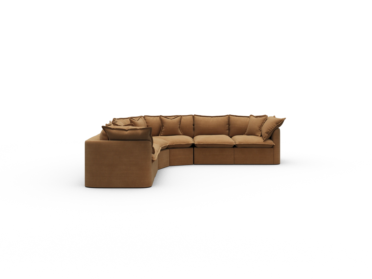 Tamarama Modular Sofa - 6 Sections / Regular / Bronzed Aussie