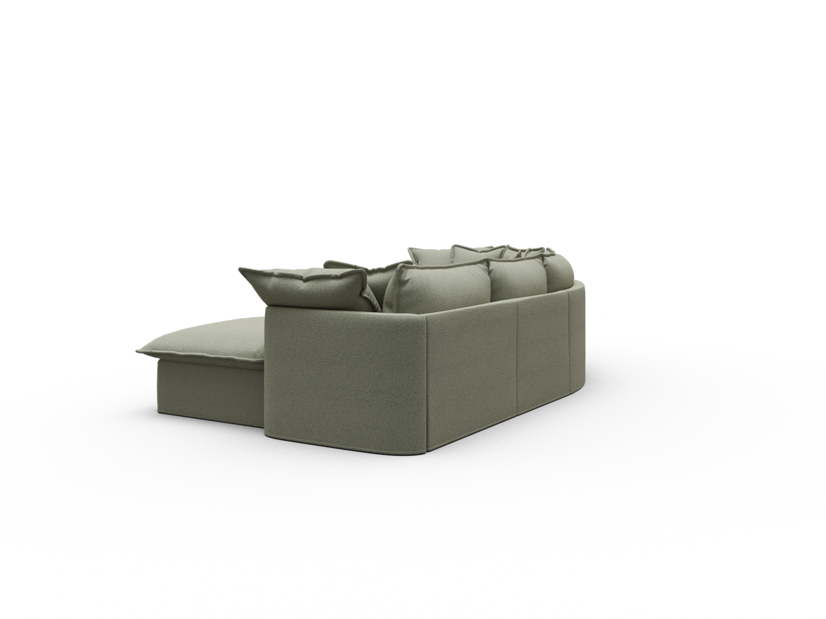 Tamarama Modular Sofa - 4 Sections / Regular / Frosty Grass (Luxe)