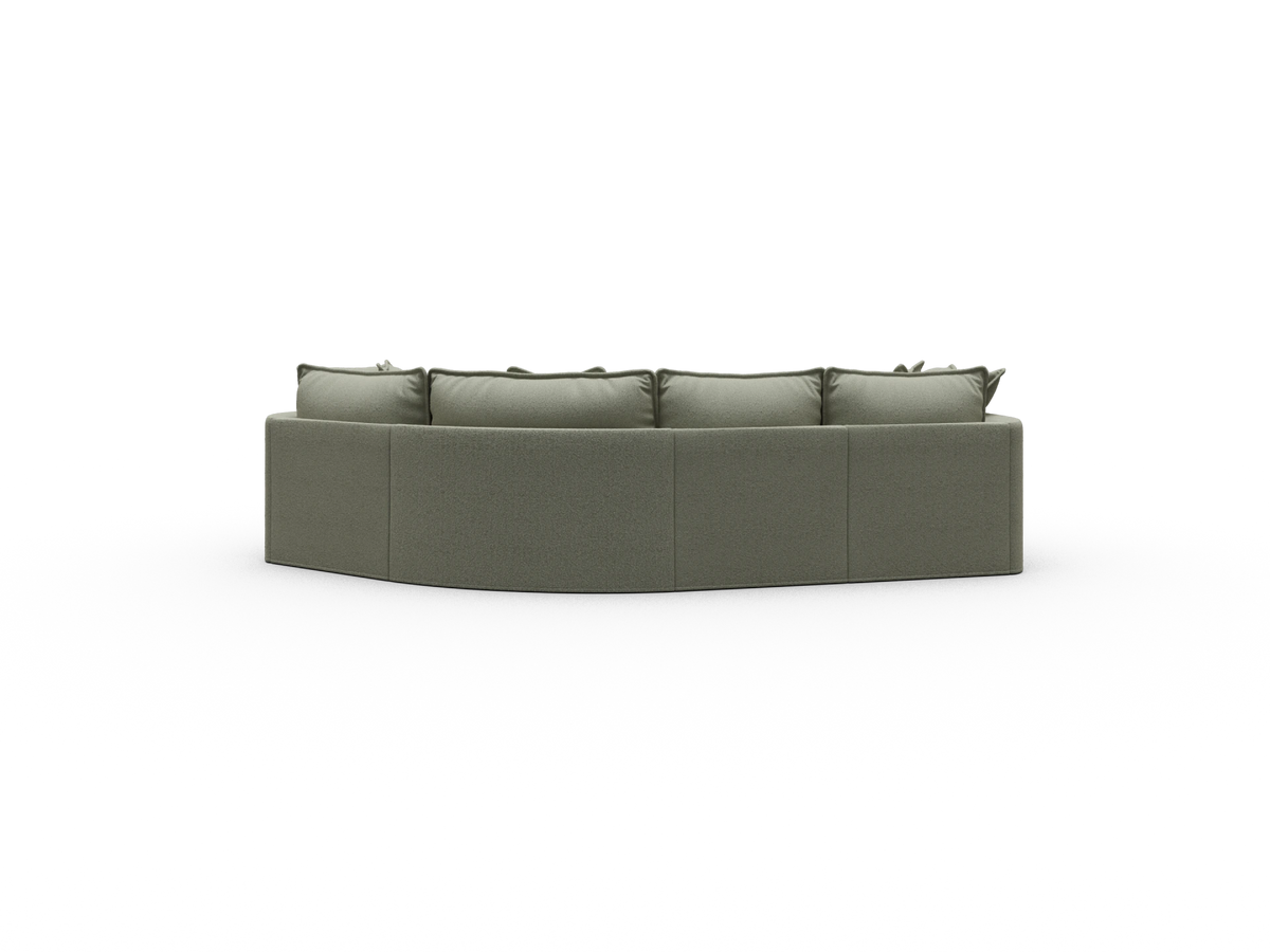 Tamarama Modular Sofa - 4 Sections / Regular / Frosty Grass (Luxe)
