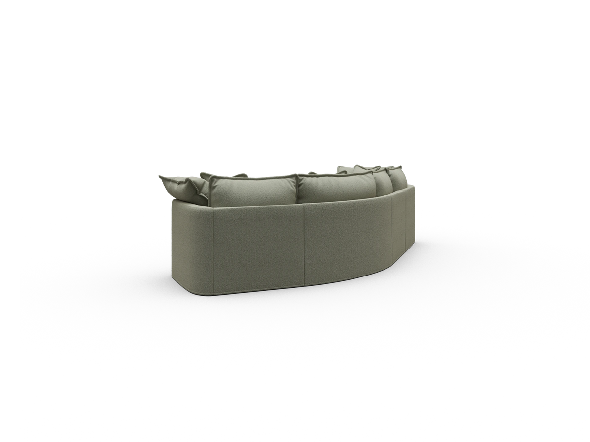 Tamarama Modular Sofa - 4 Sections / Regular / Frosty Grass (Luxe)