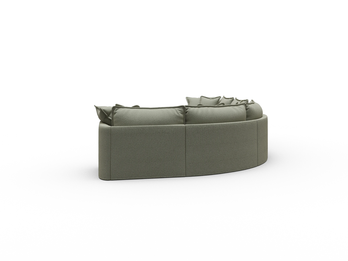 Tamarama Modular Sofa - 5 Sections / Extra Wide / Frosty Grass (Luxe)