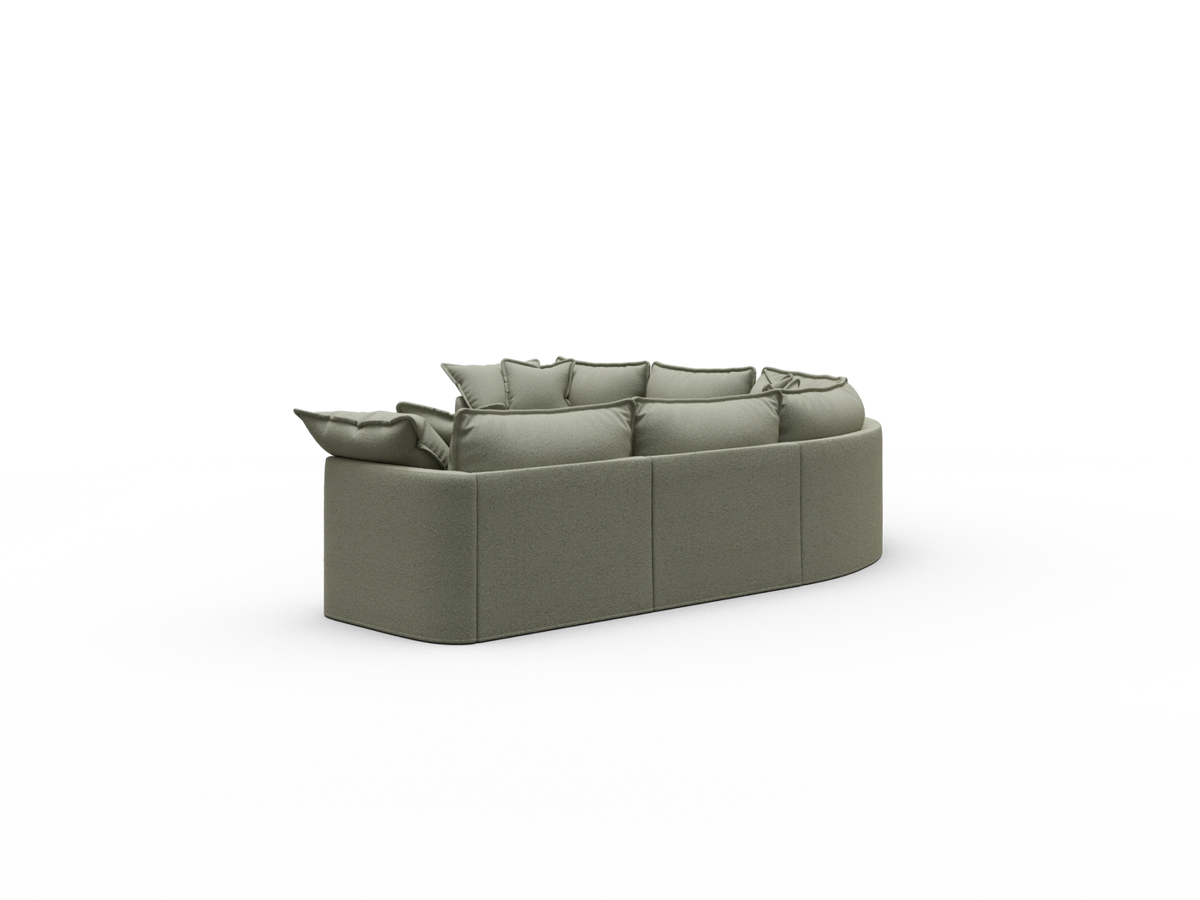 Tamarama Modular Sofa - 6 Sections / Extra Wide / Frosty Grass (Luxe)