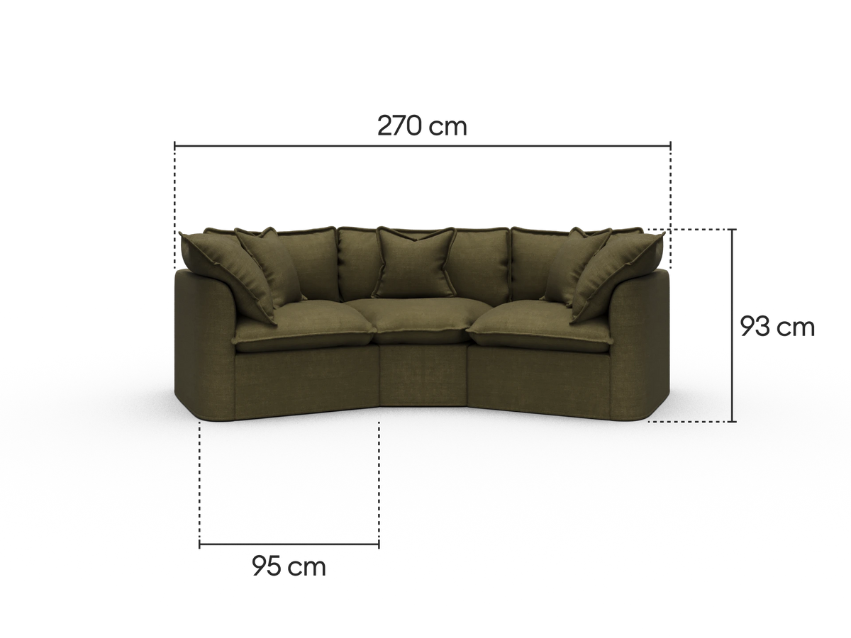Tamarama Modular Sofa - 3 Sections / Regular / Forest Walk