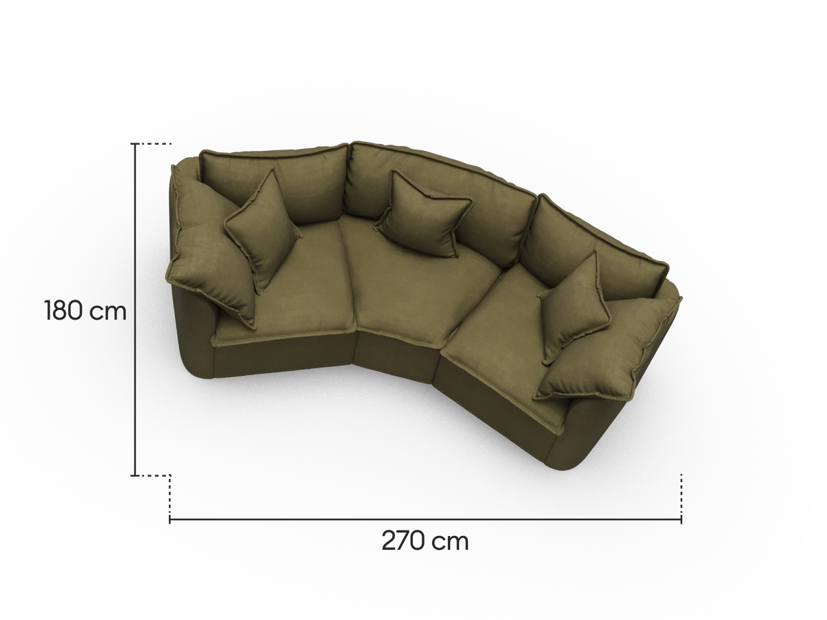 Tamarama Modular Sofa - 3 Sections / Regular / Forest Walk