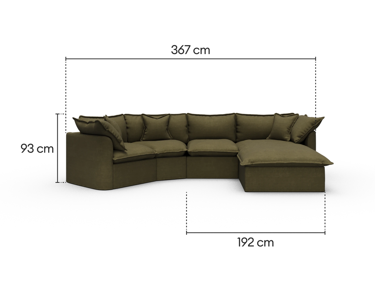Tamarama Modular Sofa - 4 Sections / Regular / Forest Walk