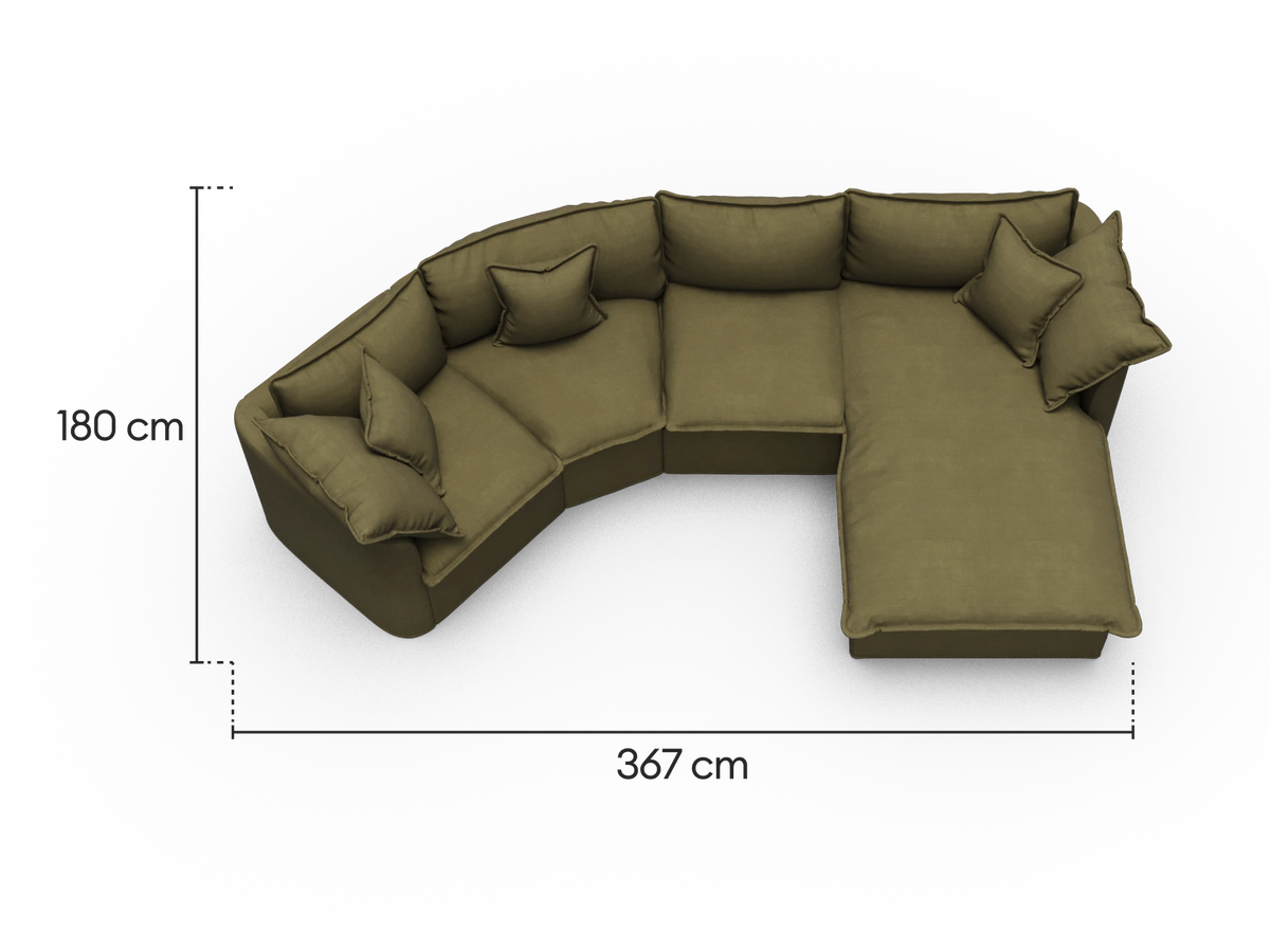 Tamarama Modular Sofa - 4 Sections / Regular / Forest Walk