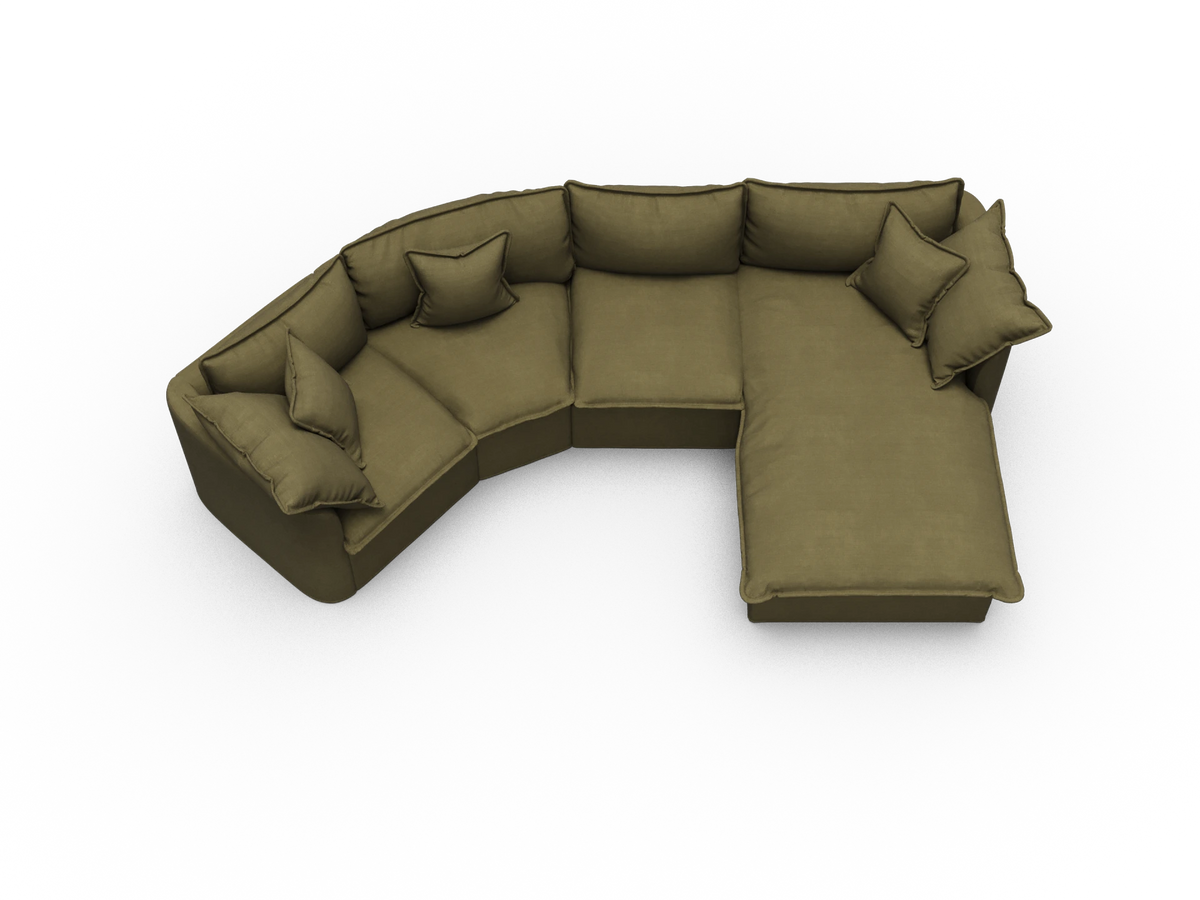 Tamarama Modular Sofa - 4 Sections / Regular / Forest Walk