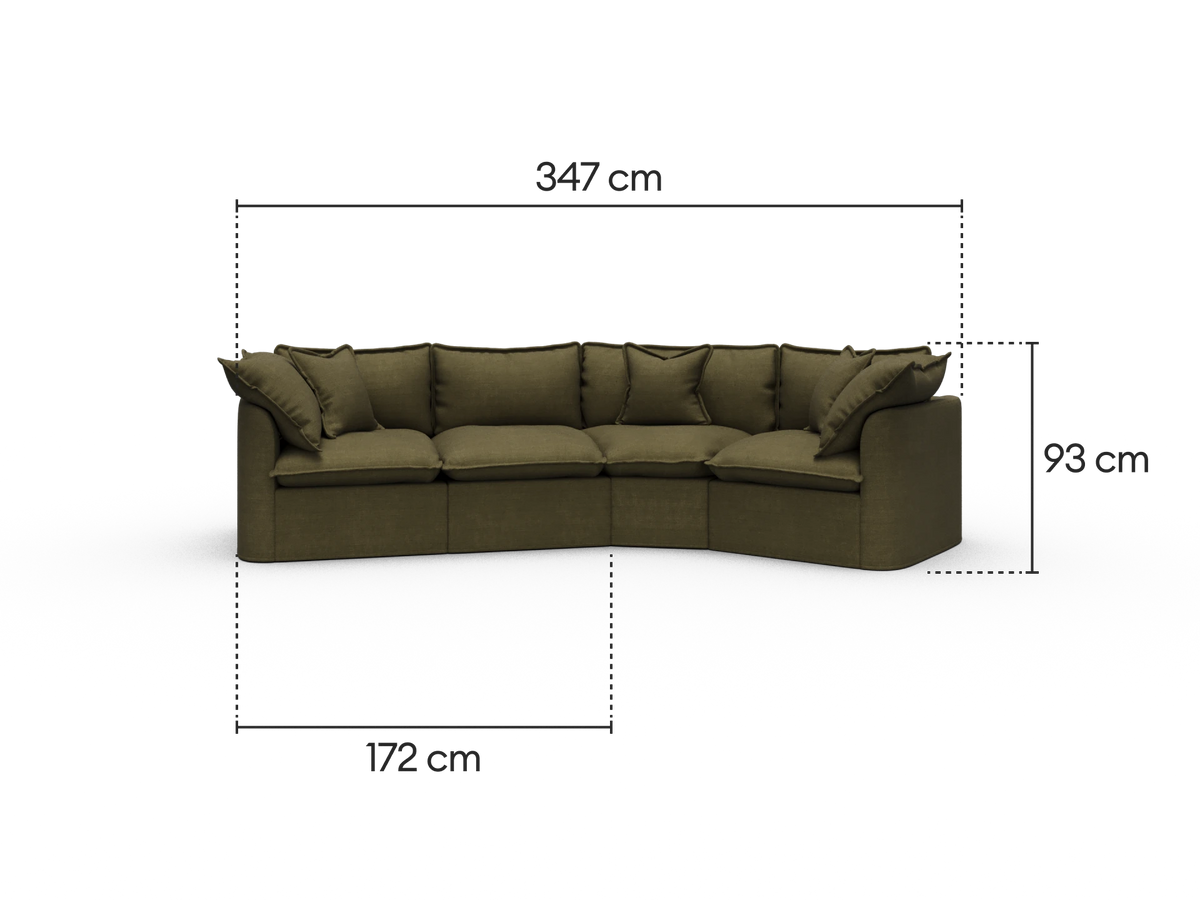 Tamarama Modular Sofa - 4 Sections / Regular / Forest Walk