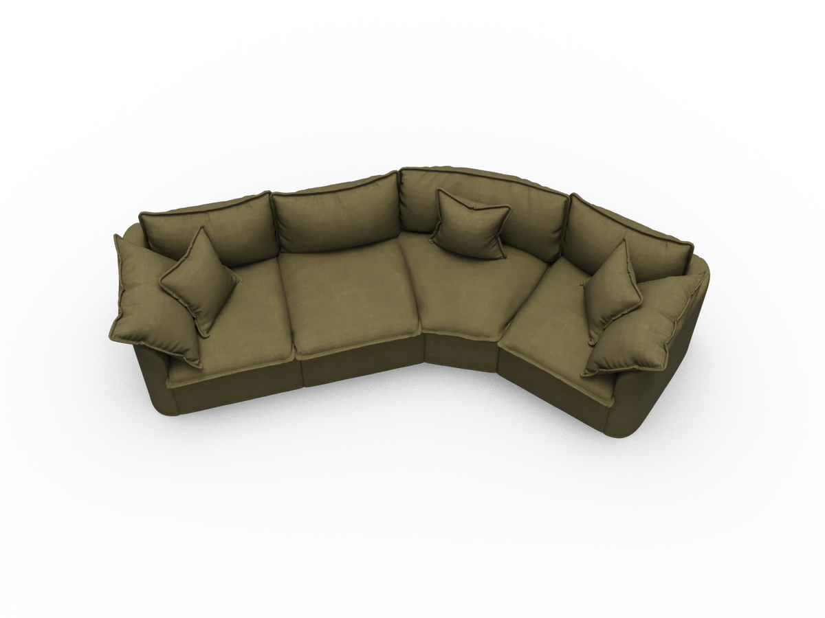 Tamarama Modular Sofa - 4 Sections / Regular / Forest Walk