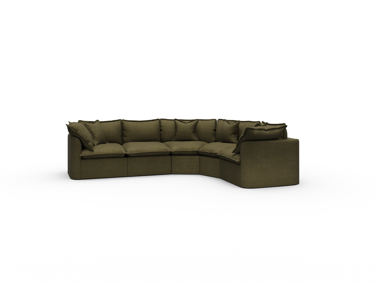 Tamarama Modular Sofa - 5 Sections / Regular / Forest Walk