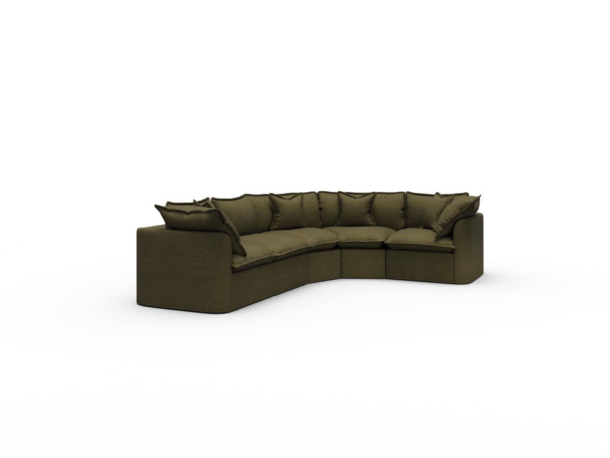 Tamarama Modular Sofa - 5 Sections / Regular / Forest Walk