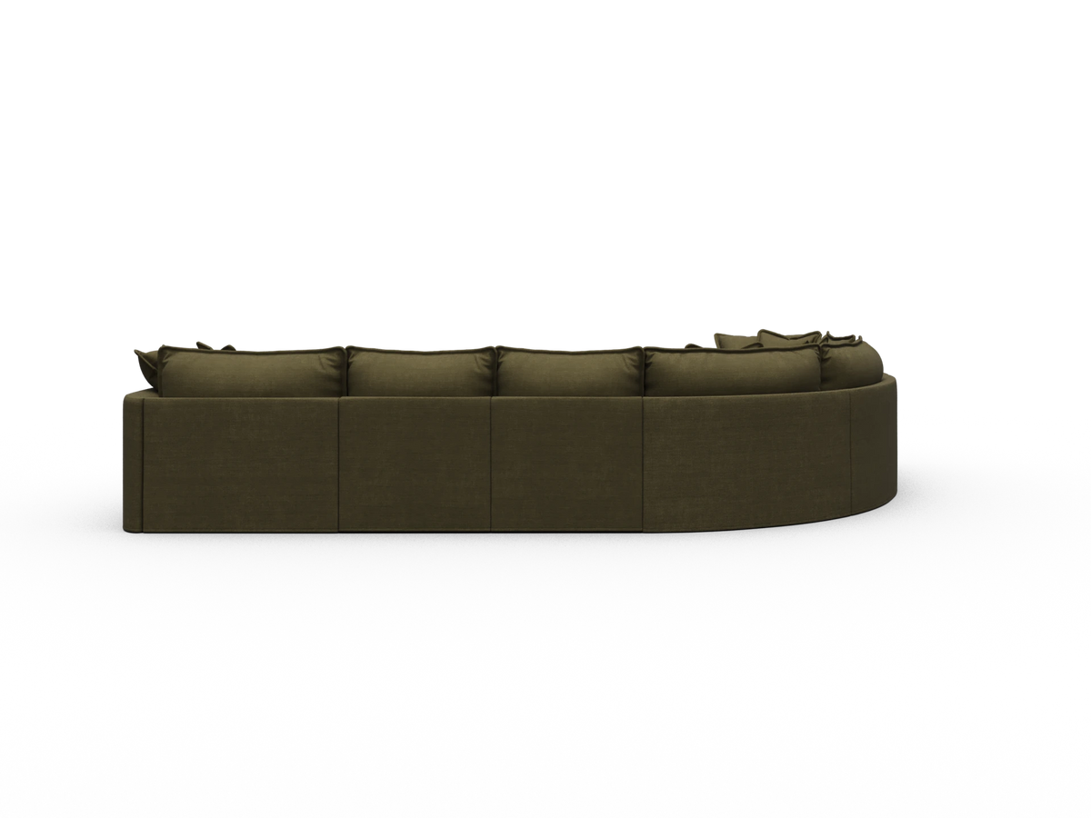 Tamarama Modular Sofa - 6 Sections with Chaise / Regular / Forest Walk