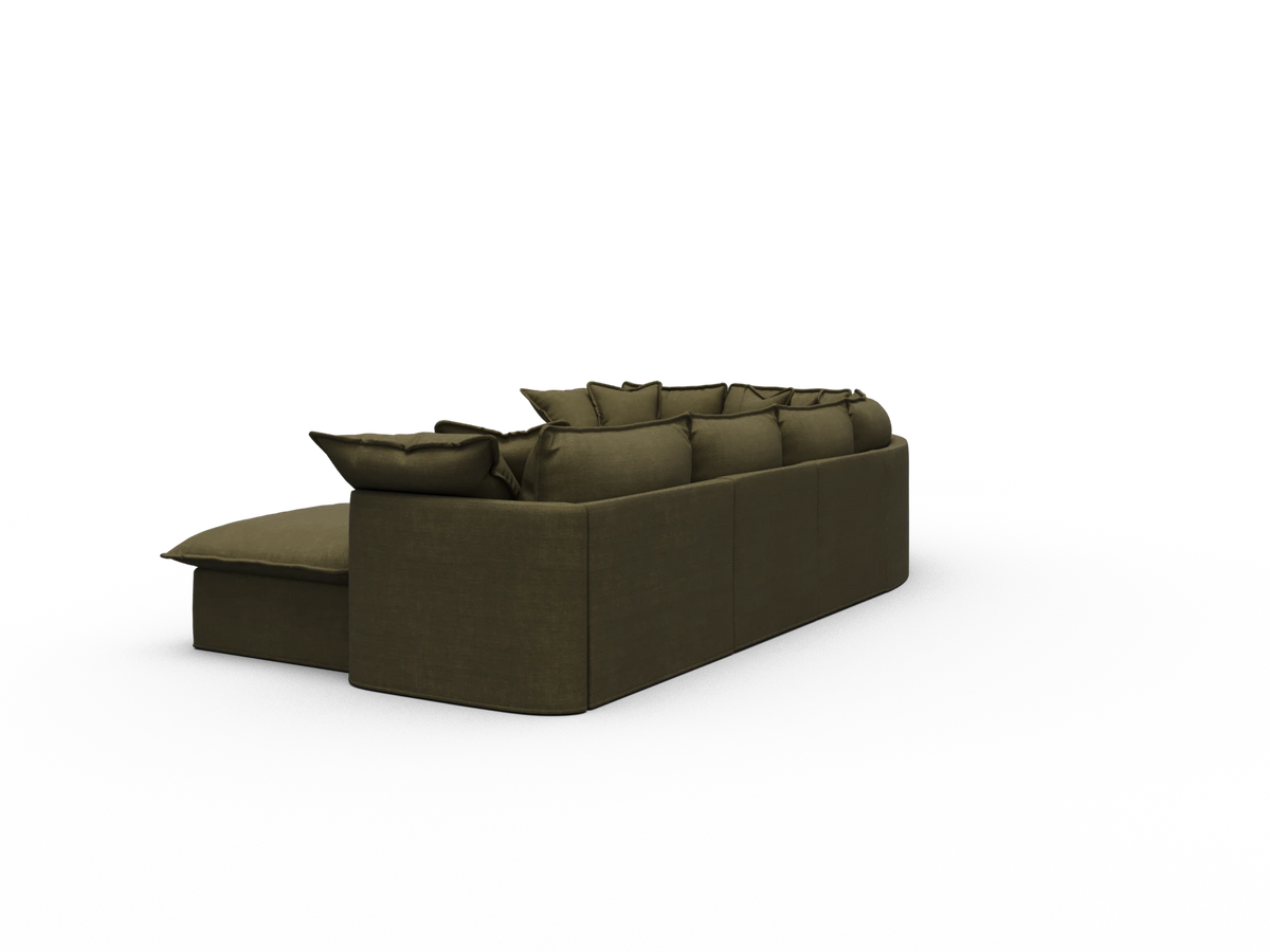 Tamarama Modular Sofa - 6 Sections with Chaise / Regular / Forest Walk
