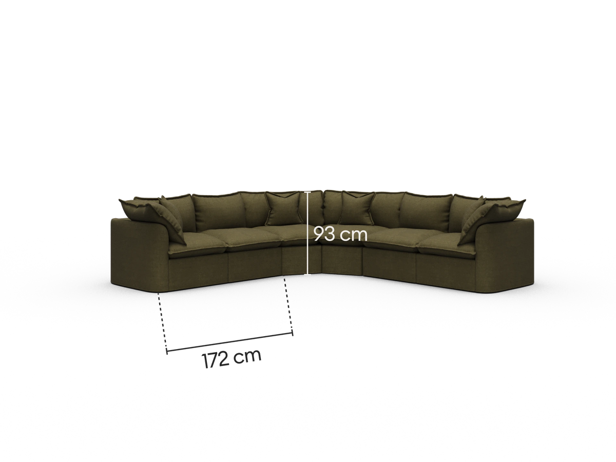 Tamarama Modular Sofa - 6 Sections / Regular / Forest Walk