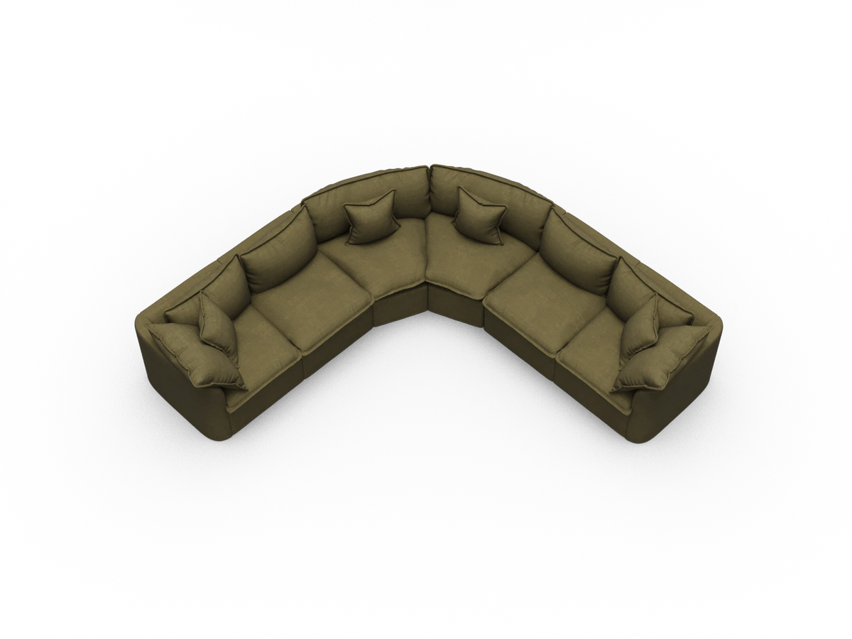 Tamarama Modular Sofa - 6 Sections / Regular / Forest Walk