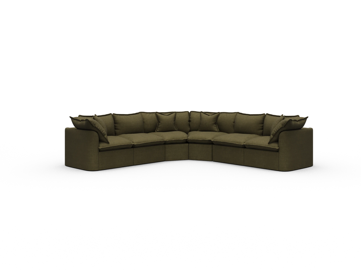 Tamarama Modular Sofa - 6 Sections / Regular / Forest Walk