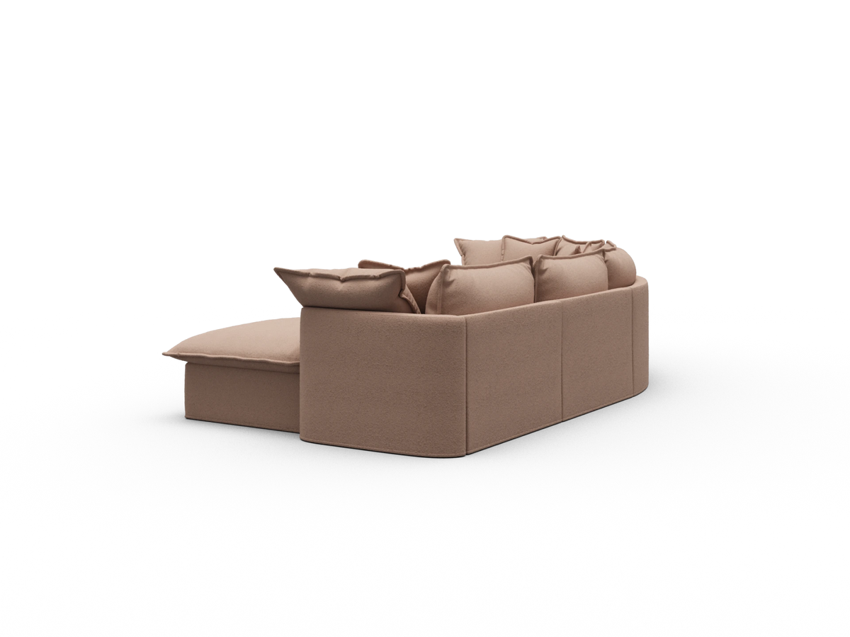 Tamarama Modular Sofa - 4 Sections / Extra Wide / Pebble Beach (Luxe)