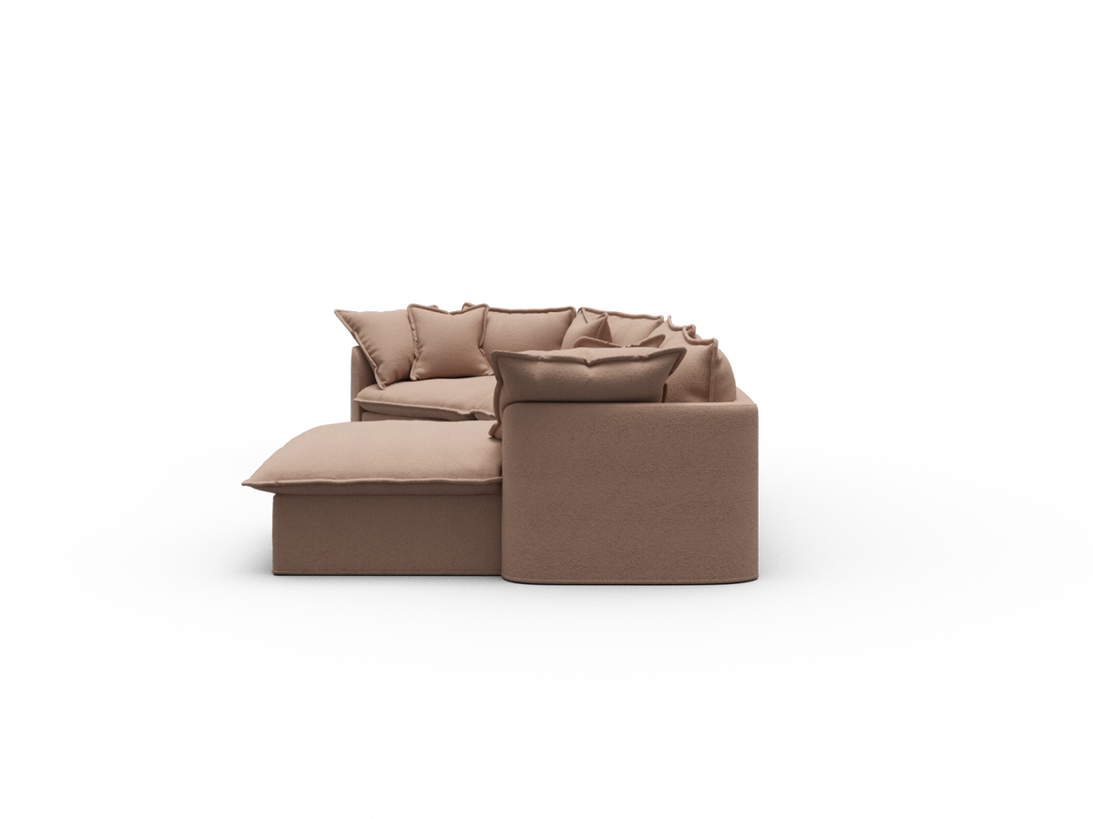 Tamarama Modular Sofa - 4 Sections / Extra Wide / Pebble Beach (Luxe)