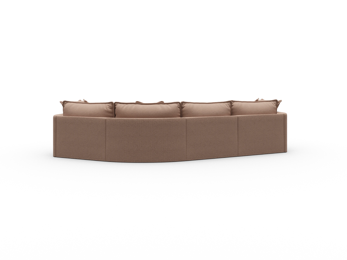 Tamarama Modular Sofa - 4 Sections / Extra Wide / Pebble Beach (Luxe)
