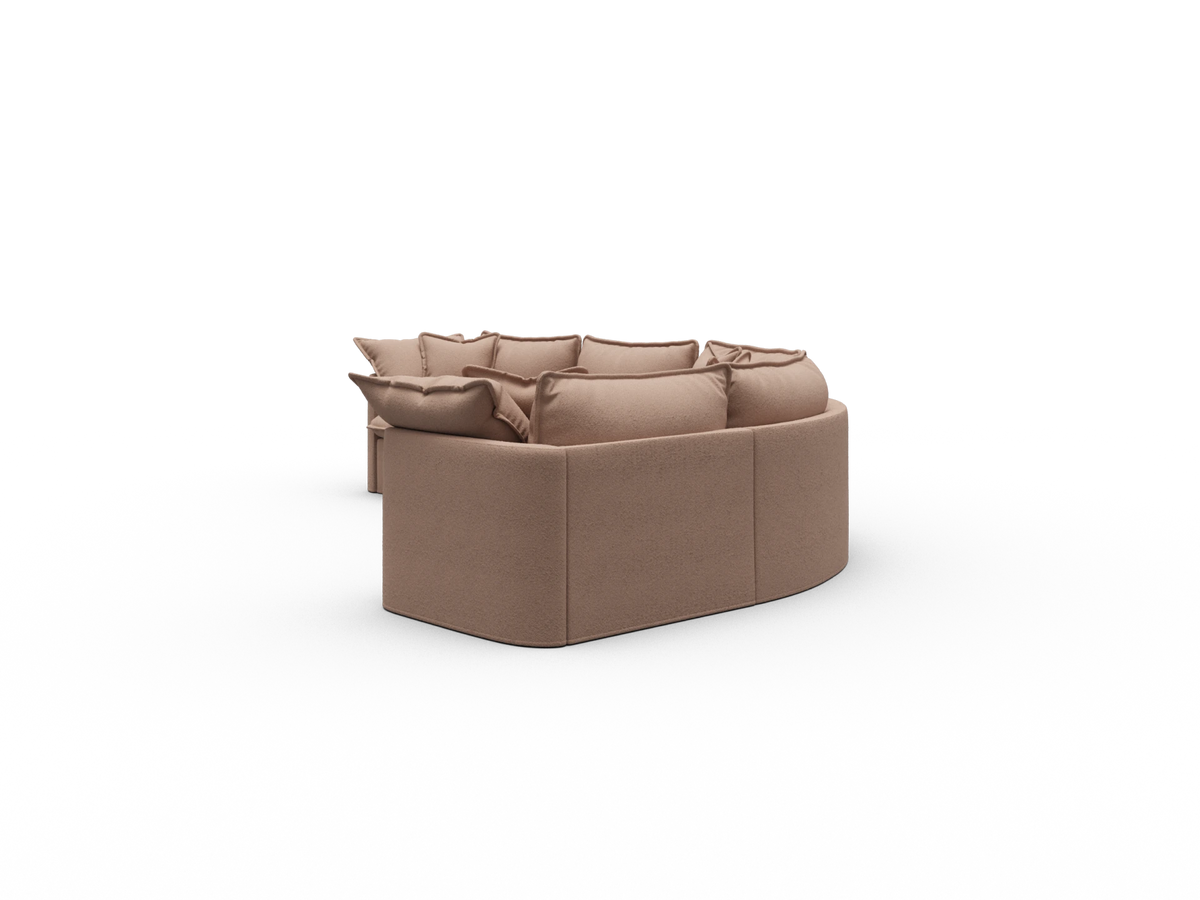 Tamarama Modular Sofa - 5 Sections / Extra Wide / Pebble Beach (Luxe)