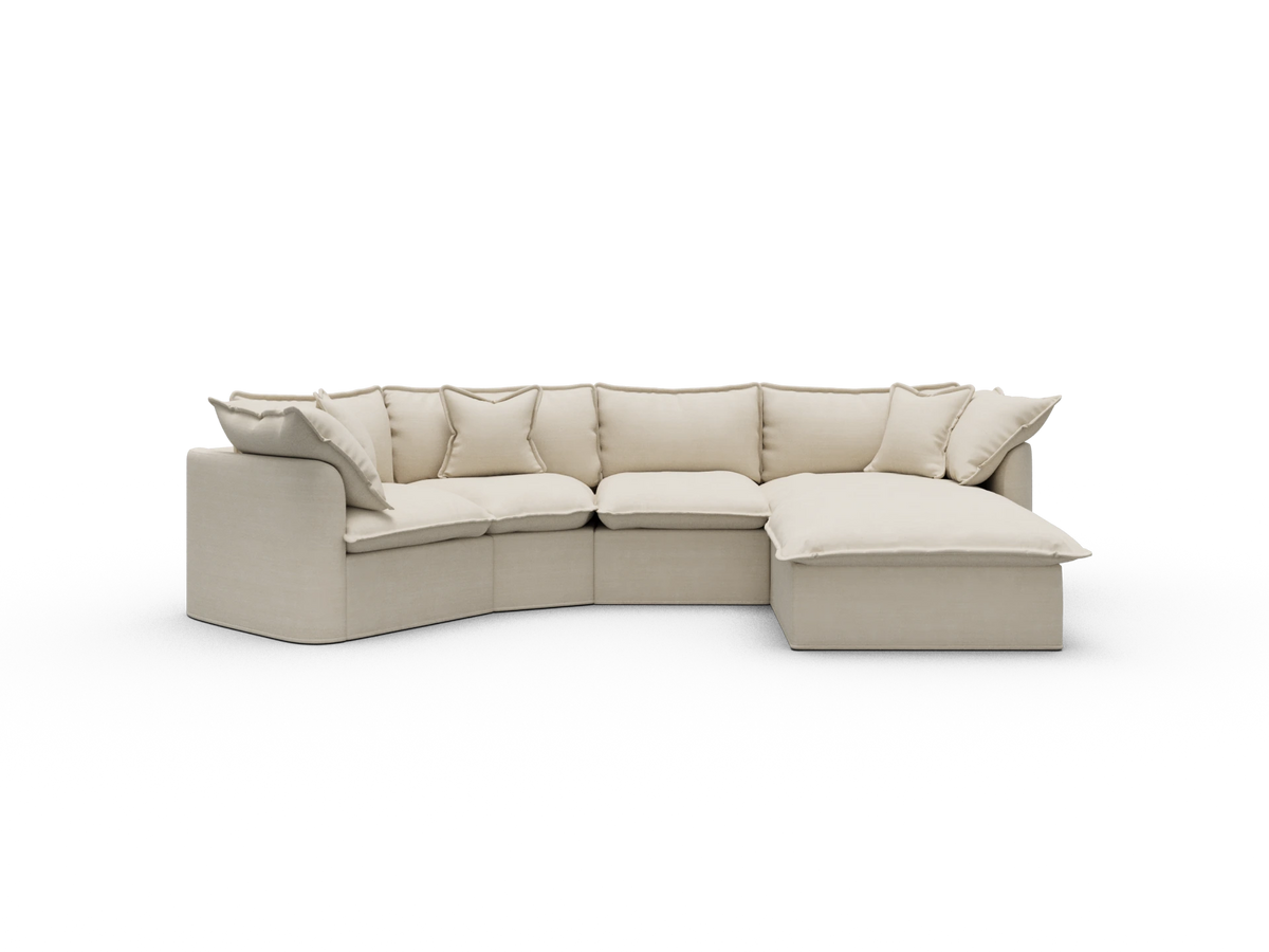 Tamarama Modular Sofa - 4 Sections / Regular / Winter Cream