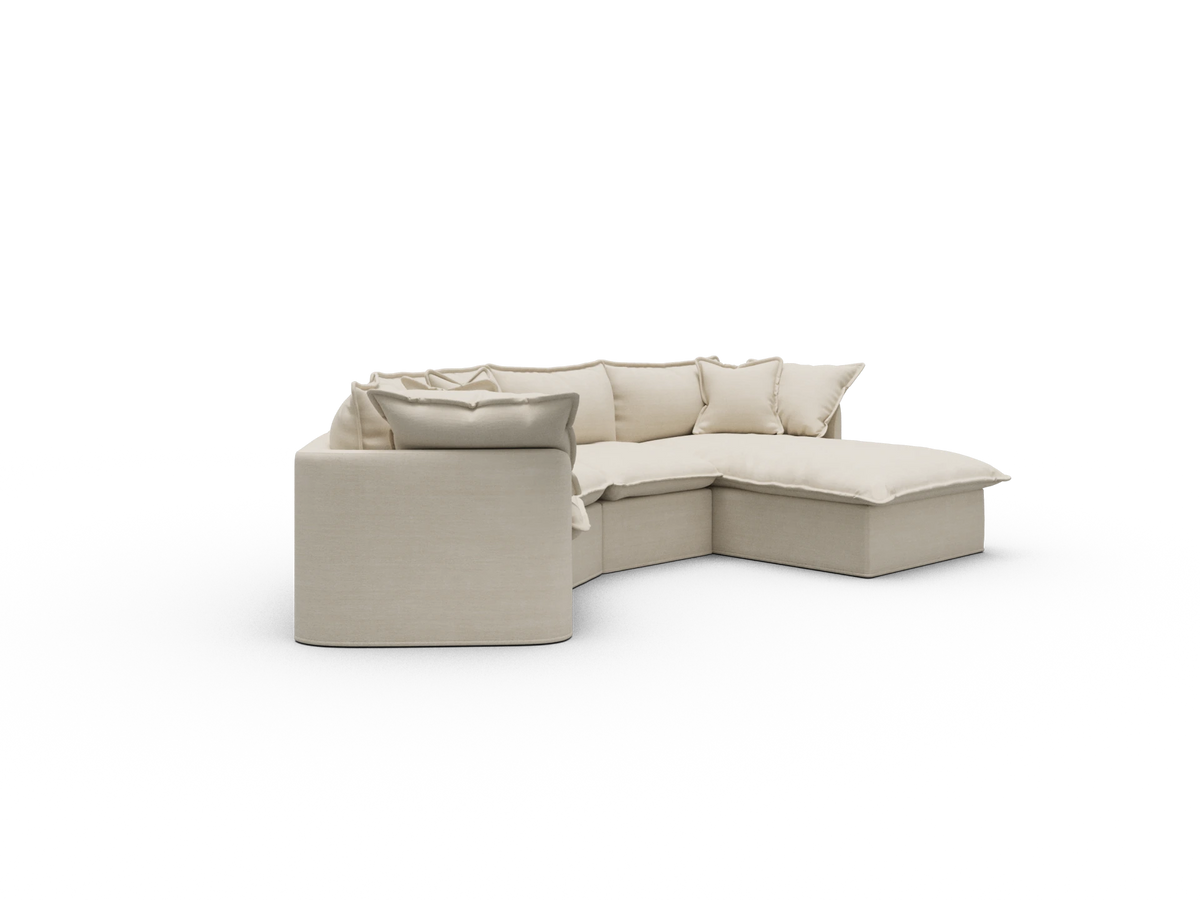 Tamarama Modular Sofa - 4 Sections / Regular / Winter Cream