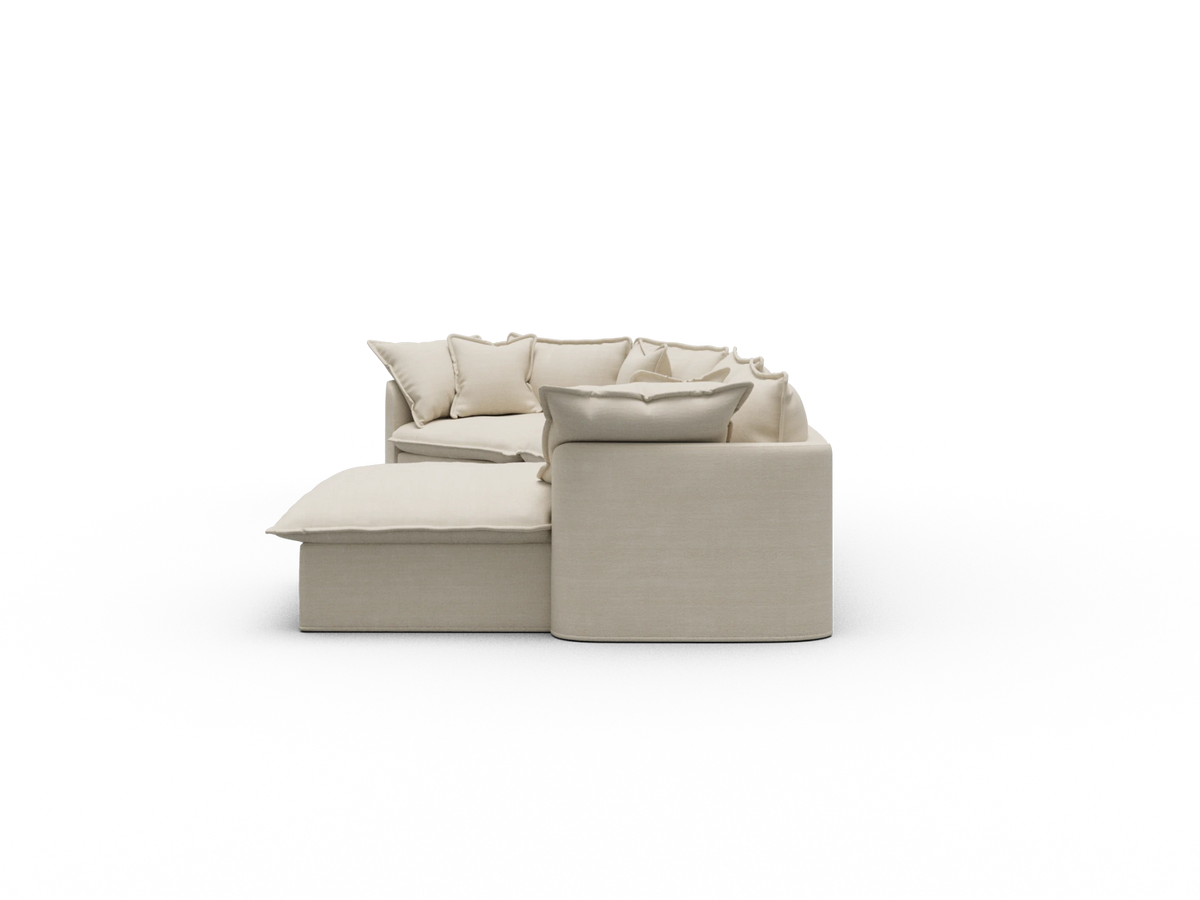 Tamarama Modular Sofa - 4 Sections / Extra Wide / Winter Cream
