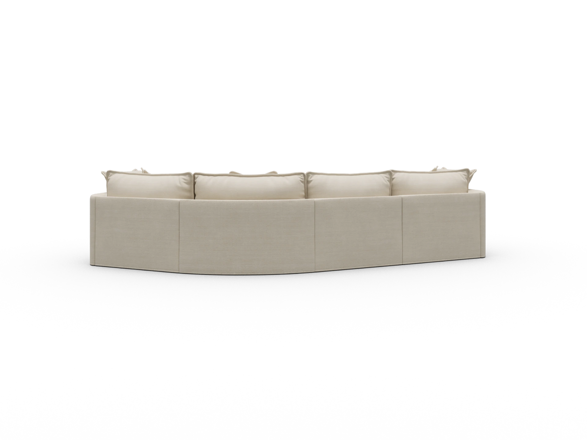 Tamarama Modular Sofa - 4 Sections / Extra Wide / Winter Cream
