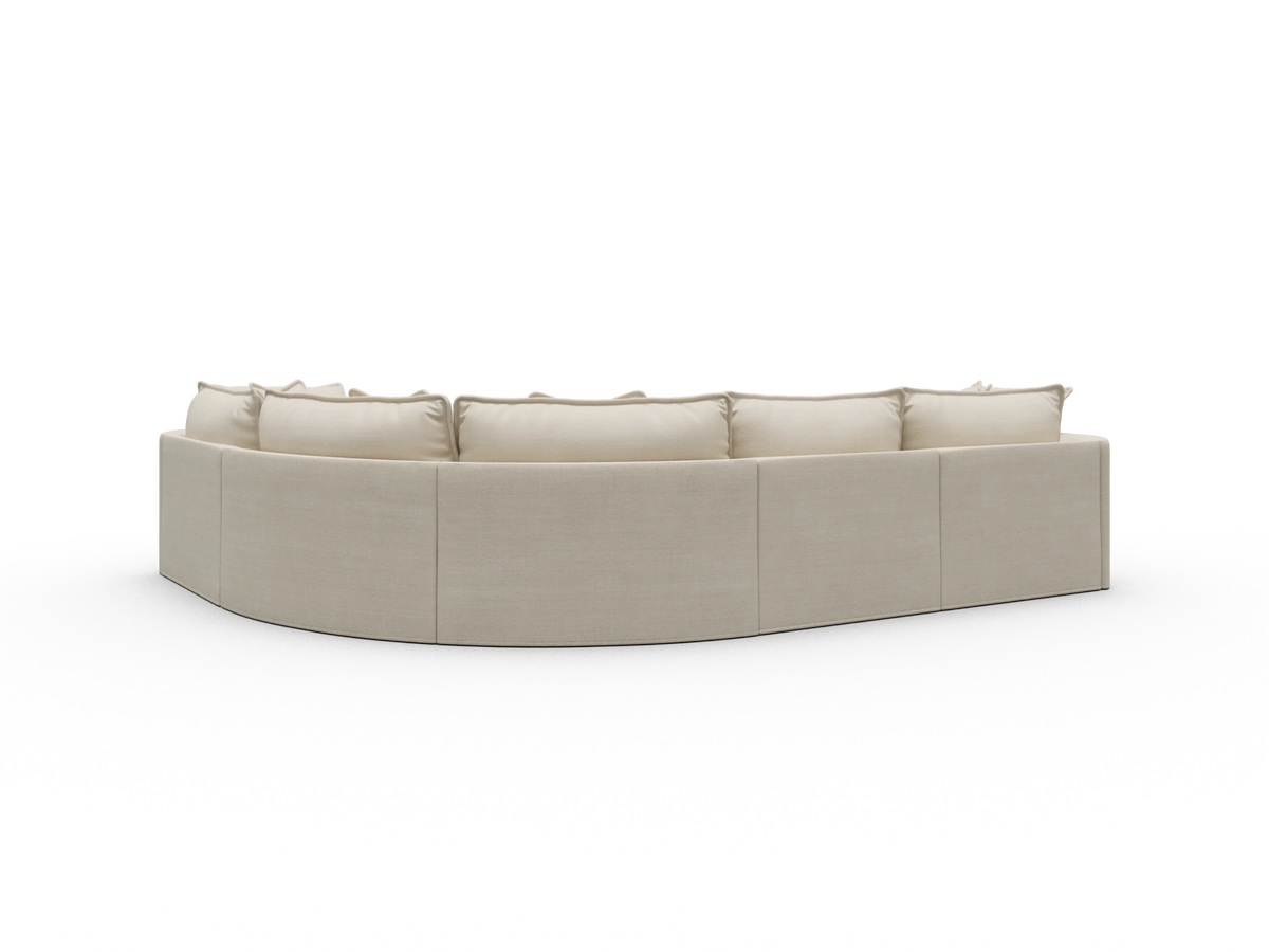 Tamarama Modular Sofa - 5 Sections with Chaise / Extra Wide / Winter Cream