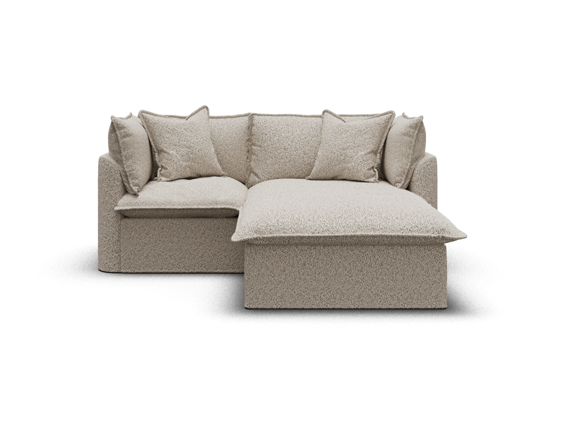 Tamarama Modular Sofa - Regular / 2 Sections / Aussie Latte (Luxe)
