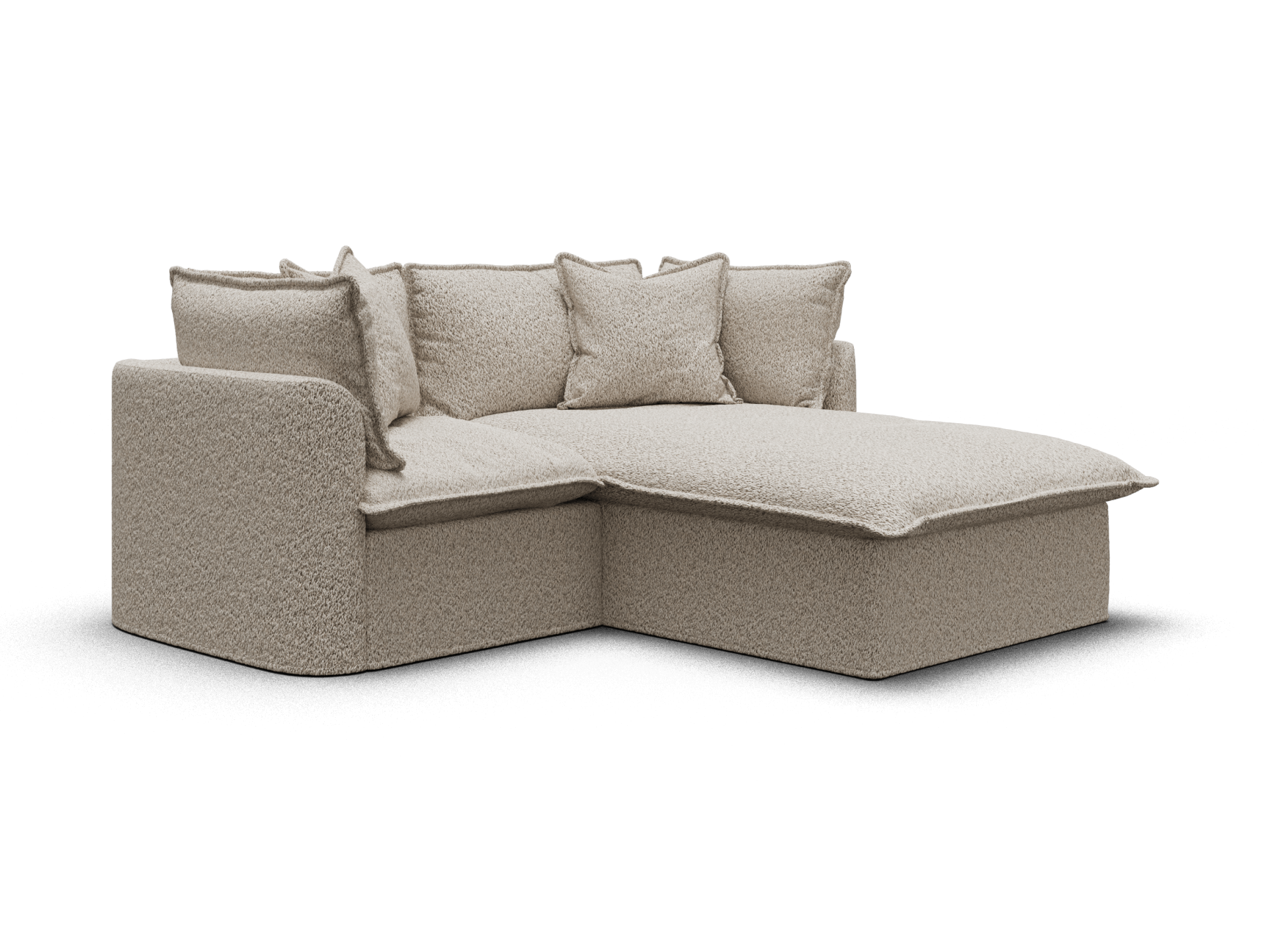 Tamarama Modular Sofa - Regular / 2 Sections / Aussie Latte (Luxe)