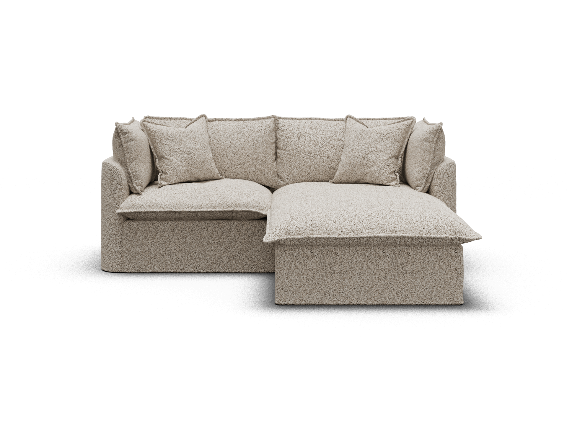 Tamarama Modular Sofa - 2 Sections / Extra Wide / Aussie Latte (Luxe)