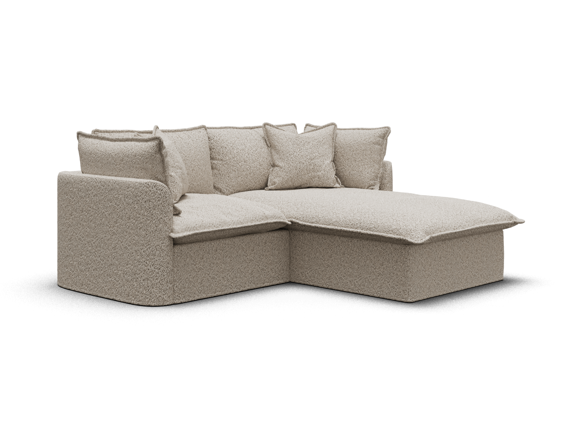 Tamarama Modular Sofa - 2 Sections / Extra Wide / Aussie Latte (Luxe)