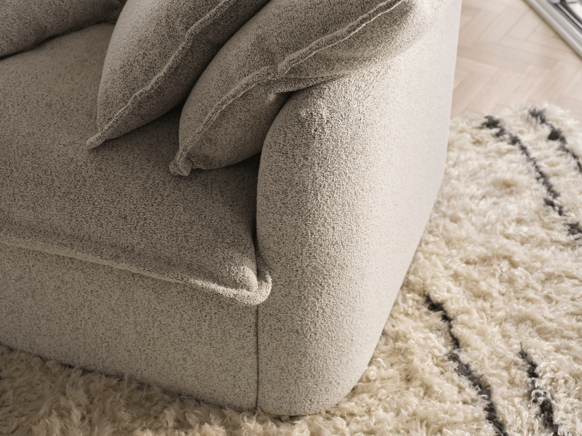 Tamarama Modular Sofa - 2 Sections / Extra Wide / Aussie Latte (Luxe)