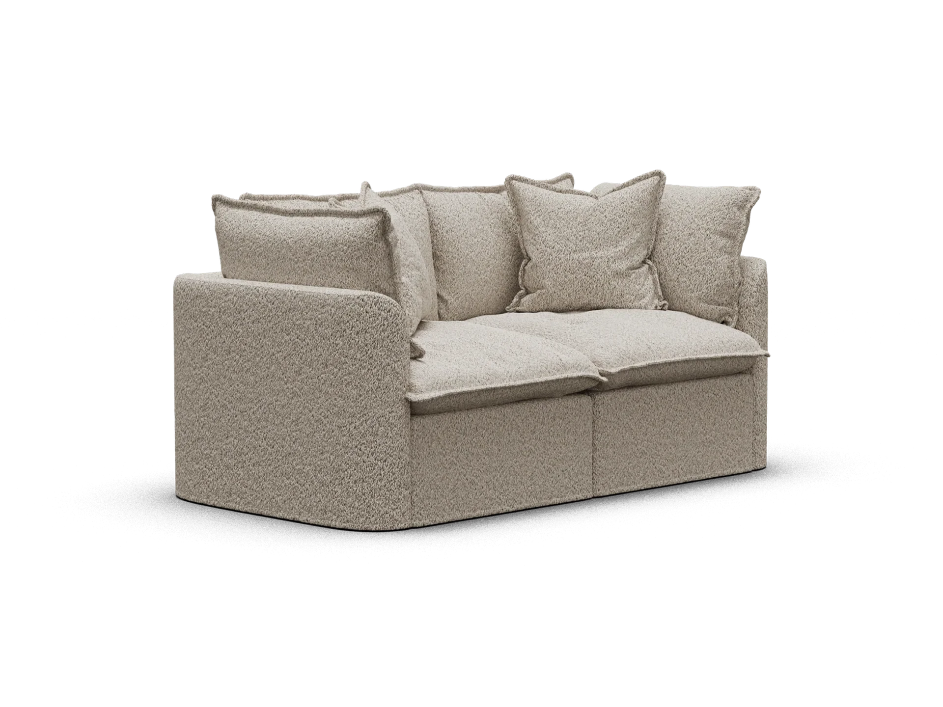 Tamarama Modular Sofa - 2 Sections / Regular / Aussie Latte (Luxe)
