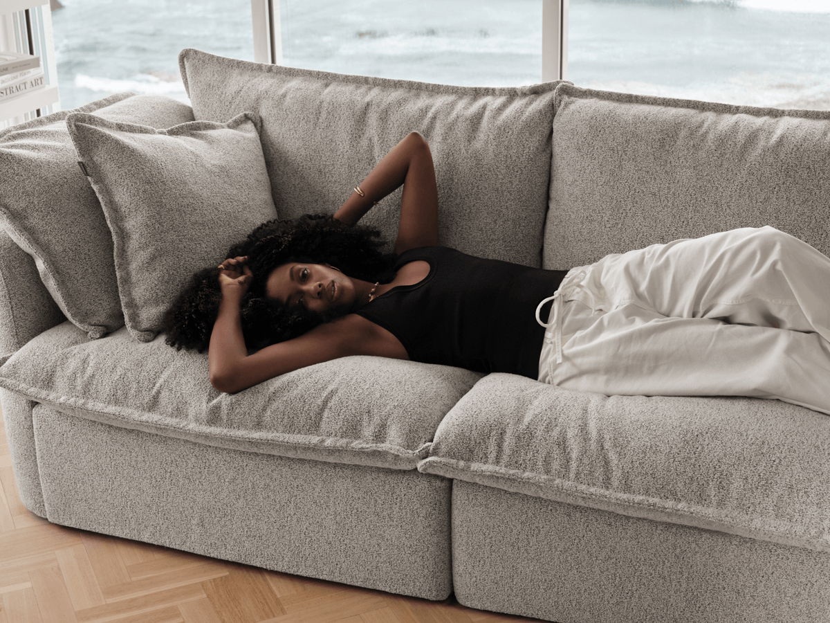 Tamarama Modular Sofa - 2 Sections / Extra Wide / Aussie Latte (Luxe)