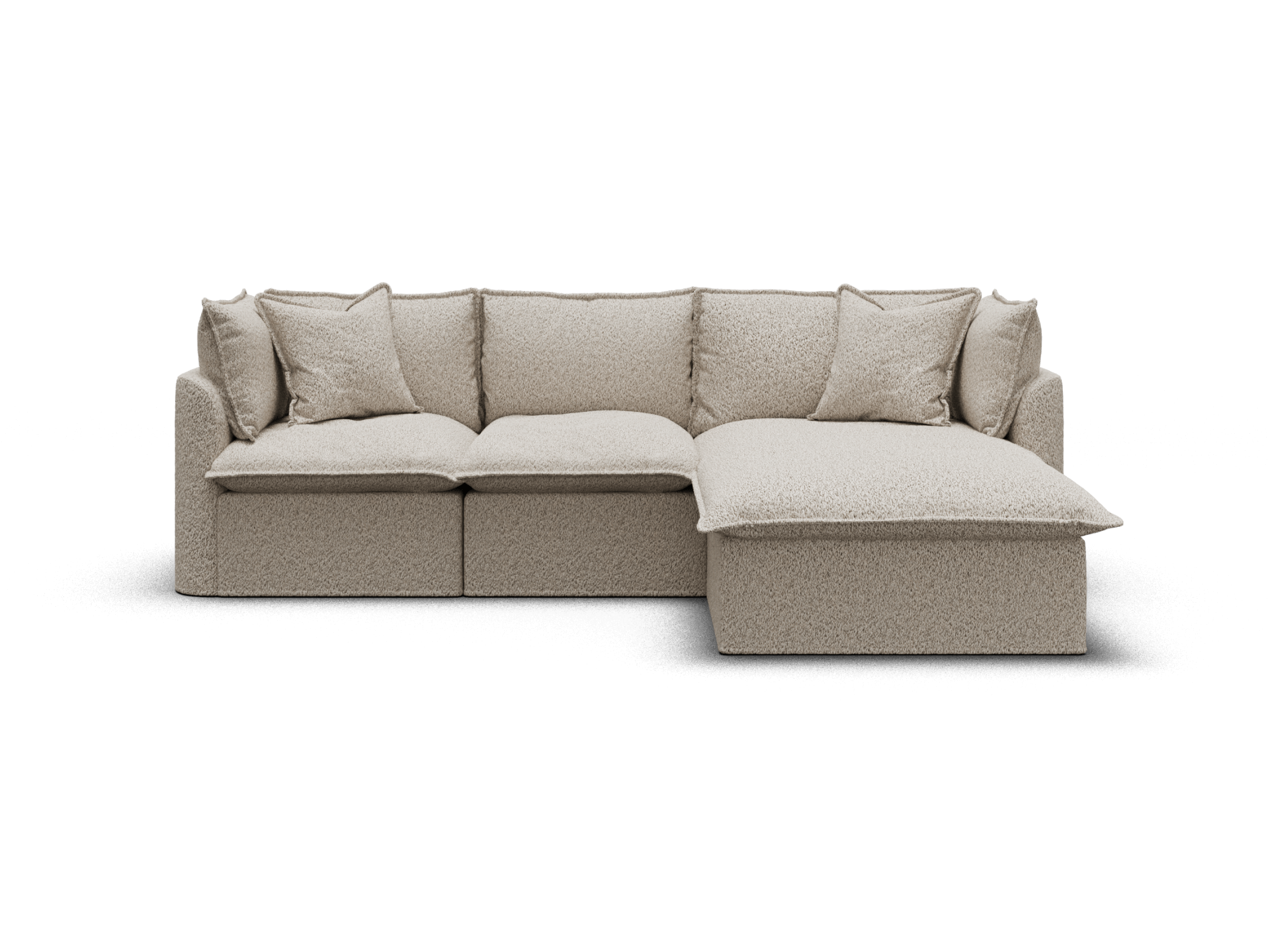 Tamarama Modular Sofa - Regular / 3 Sections / Aussie Latte (Luxe)