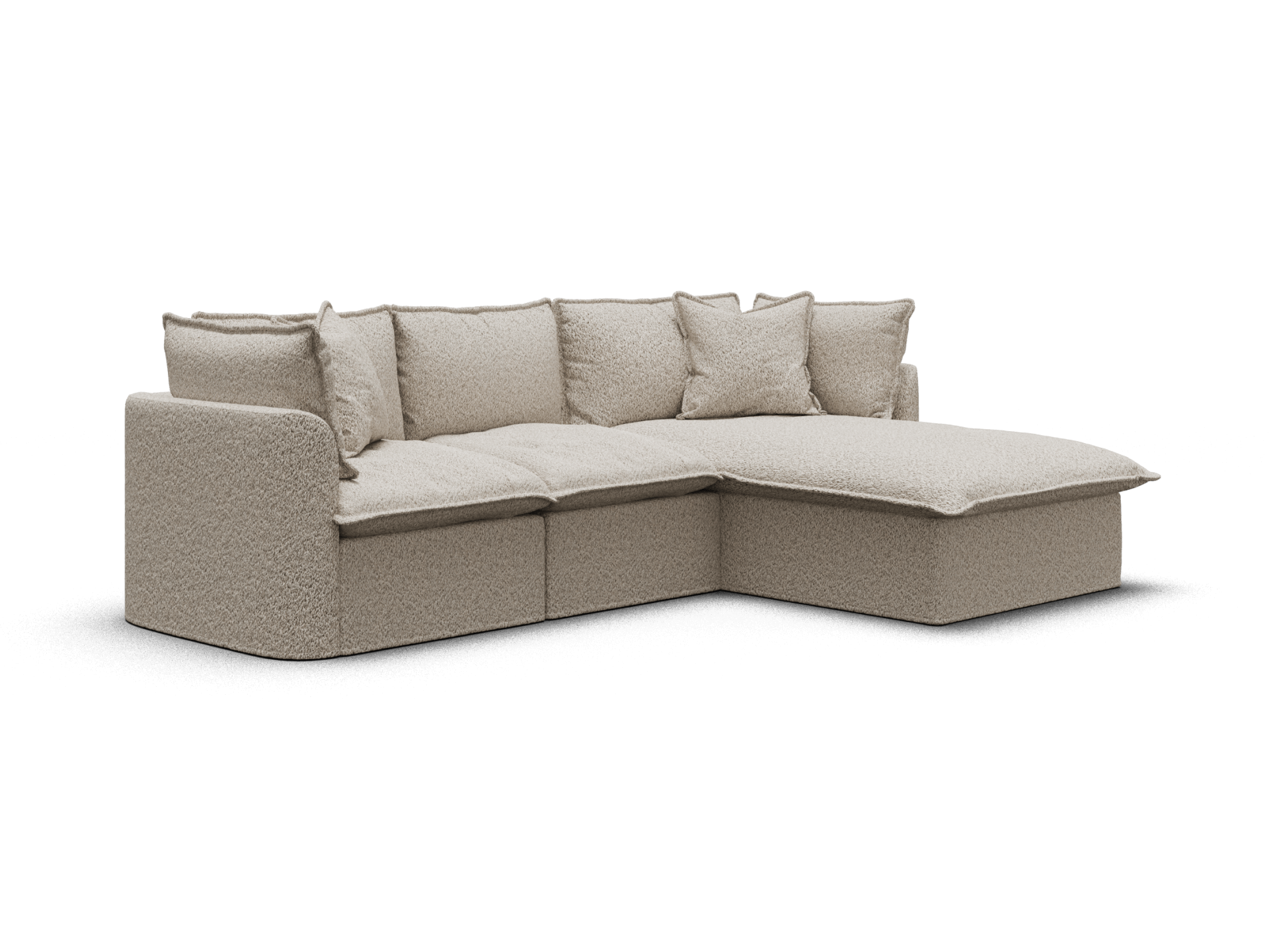 Tamarama Modular Sofa - Regular / 3 Sections / Aussie Latte (Luxe)