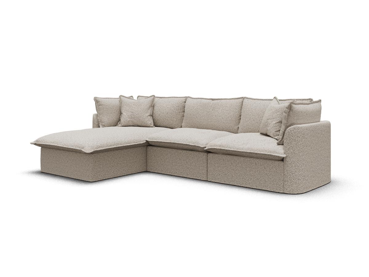 Tamarama Modular Sofa - 3 Sections / Extra Wide / Aussie Latte (Luxe)