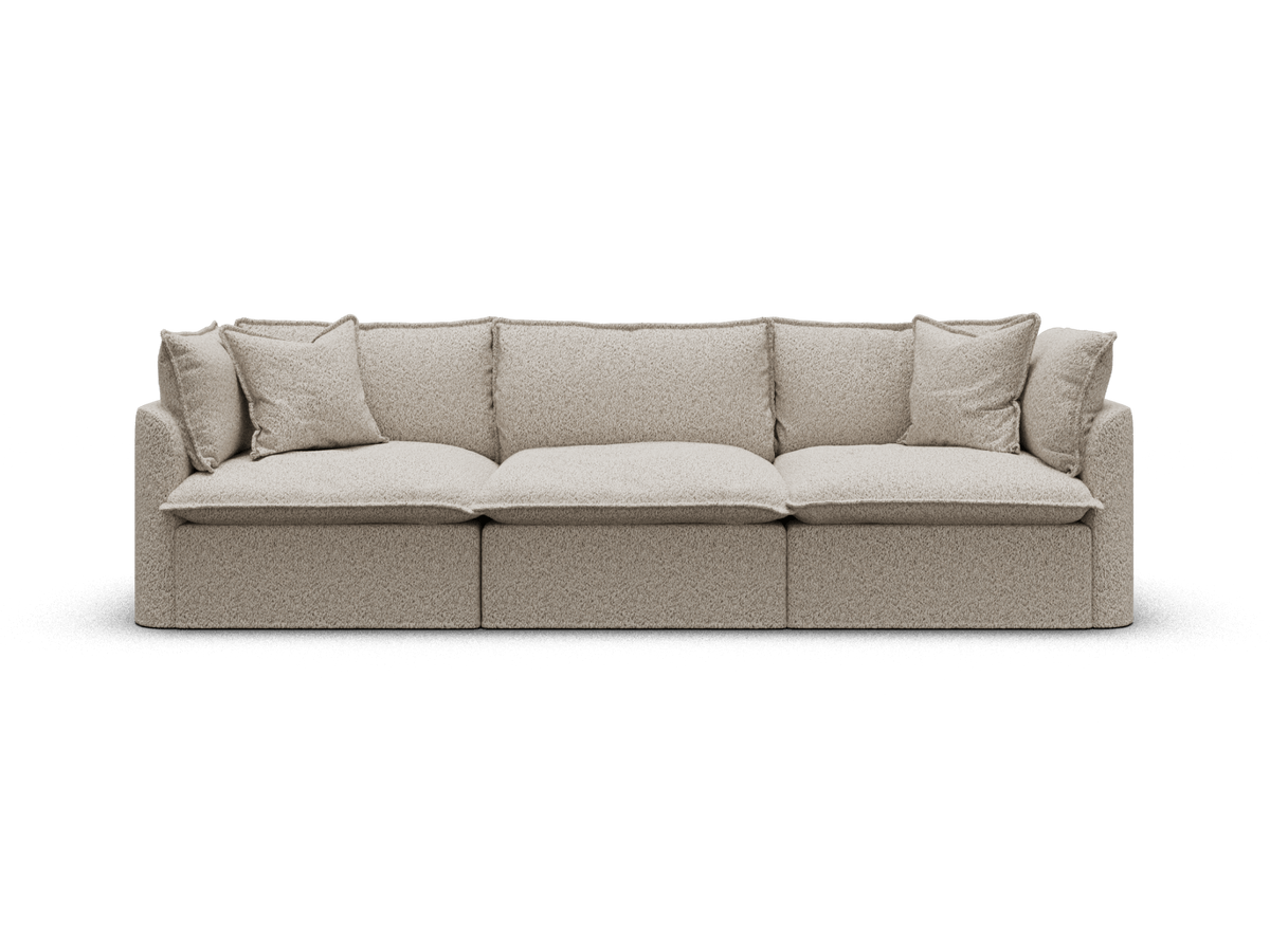 Tamarama Modular Sofa - 3 Sections / Extra Wide / Aussie Latte (Luxe)