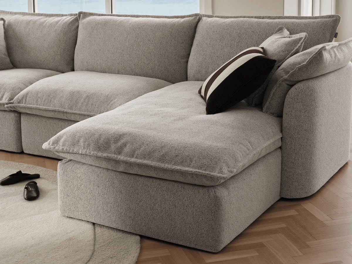 Tamarama Modular Sofa - 4 Sections / Regular / Aussie Latte (Luxe)