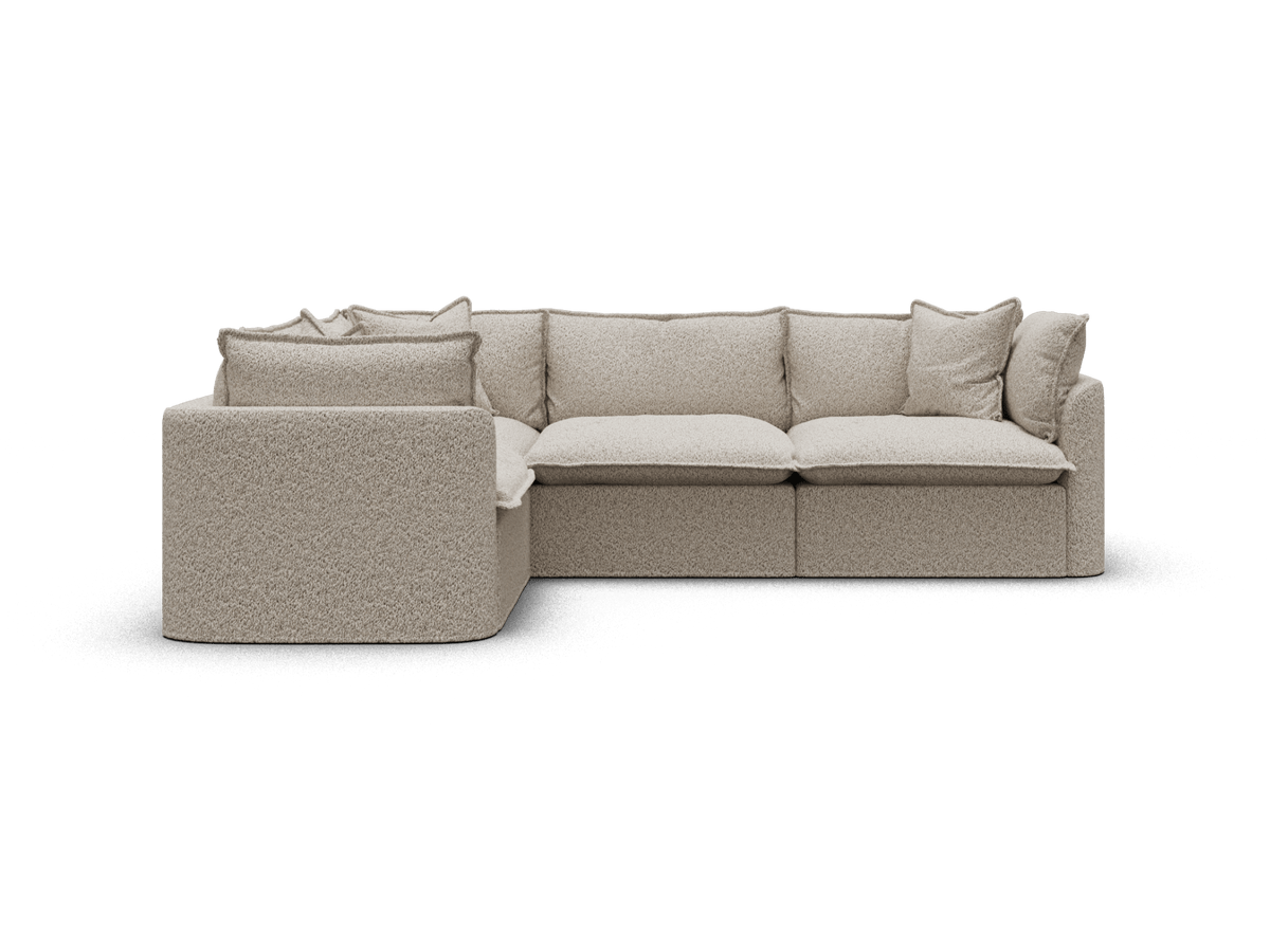 Tamarama Modular Sofa - 4 Sections / Extra Wide / Aussie Latte (Luxe)