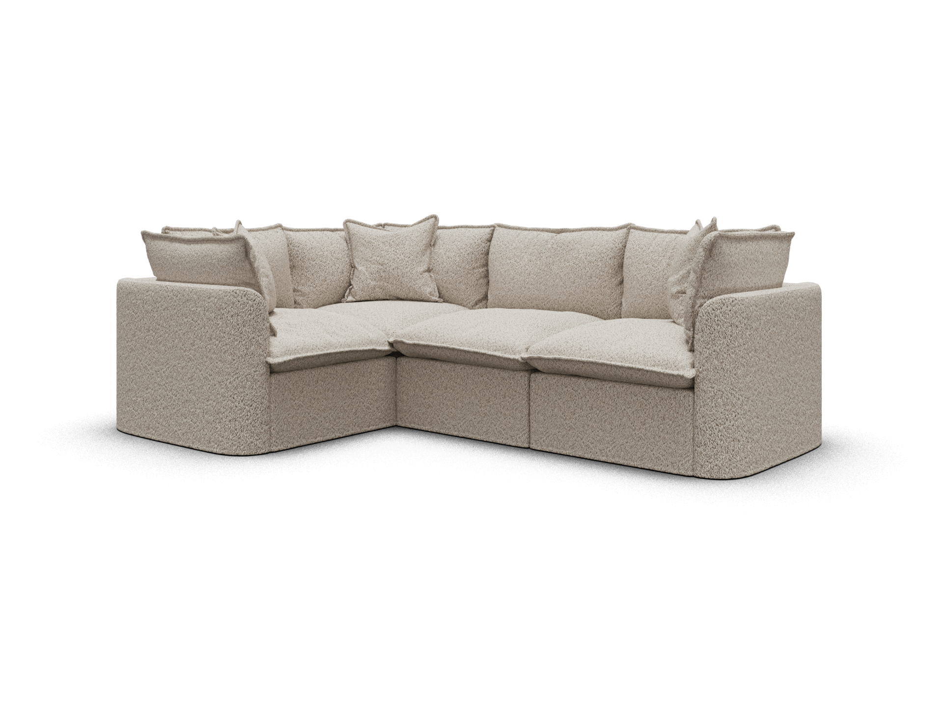 Tamarama Modular Sofa - Regular / 4 Sections / Aussie Latte (Luxe)