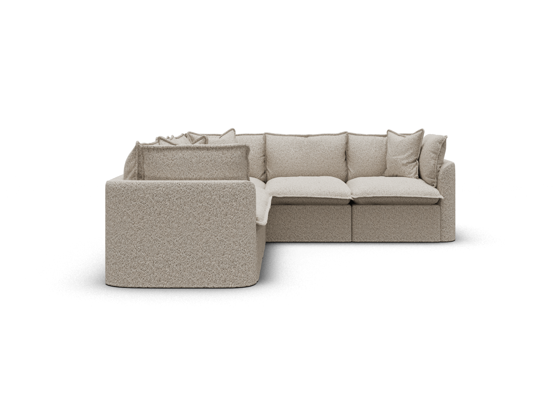 Tamarama Modular Sofa - Regular / 5 Sections / Aussie Latte (Luxe)